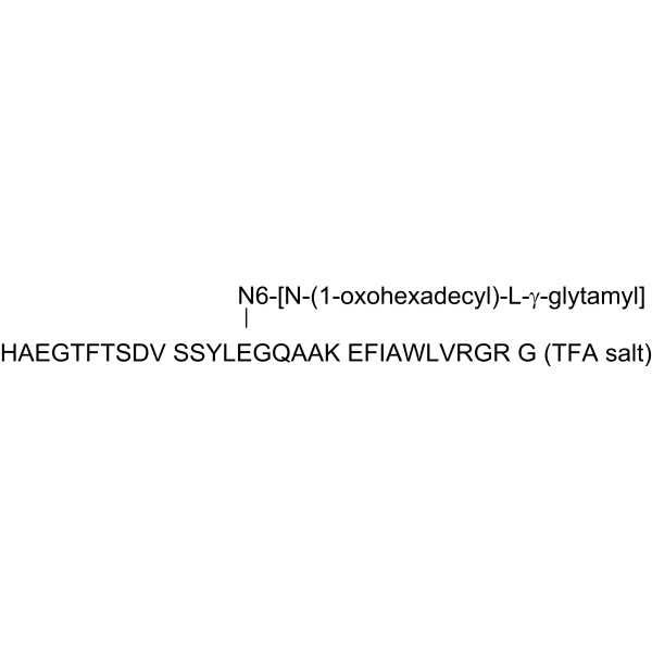 Liraglutide-13C5,15N tetraTFA (liraglutide-13C5,15N)